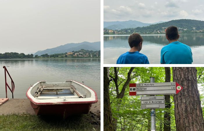 gita con bambini vicino a milano lago di montorfano